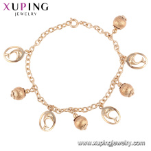 75170 Xuping wholesale Environmental Copper silk thread gold bead bracelet for free sample